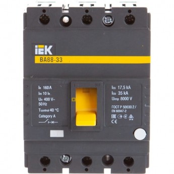 Автоматический выключатель IEK SVA20-3-0050 ВА88-33 3Р 50А 35кА ИЭК Автоматический выключатель IEK SVA20-3-0050 ВА88-33 3Р 50А 35кА ИЭК