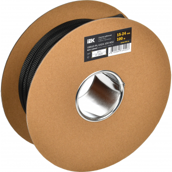 Оплетка кабельная IEK 15-24мм полиэстер 100м черная