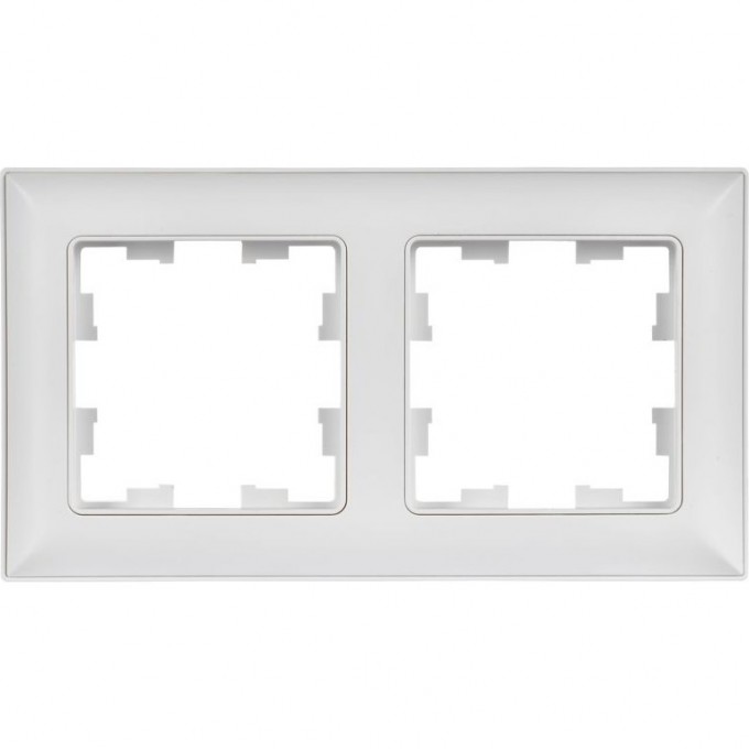 Рамка 2-местная IEK BRITE R-M22-12-K91 РУ-2-БрАБ арктич. бел./бел. BR-M22-12-K91