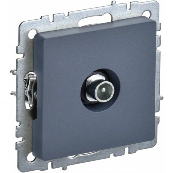 Розетка TV проходная IEK BRITE РТВ10-0-БрМ маренго - BR-A10-P-K35 Розетка TV проходная IEK BRITE РТВ10-0-БрМ маренго - BR-A10-P-K35